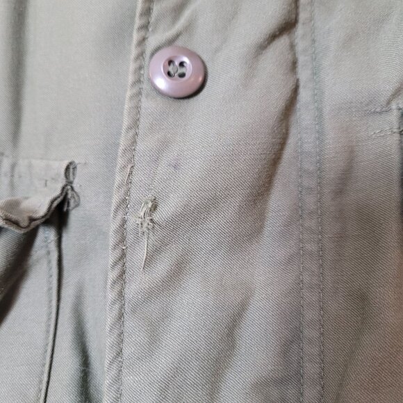 Vintage Alpha Industries M65 Mens Field Jacket Olive Green Cold Weather Coat - Picture 6 of 14